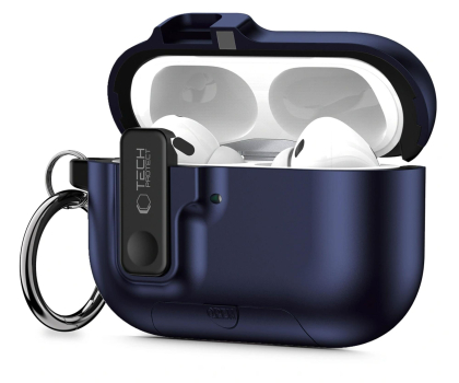 Etui na słuchawki Tech-Protect Slim Hook Do Apple Airpods Pro 3 Navy Blue